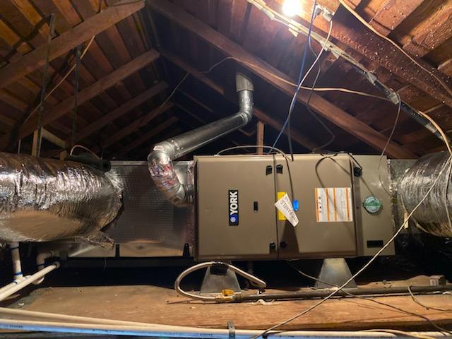 York Unit in attic