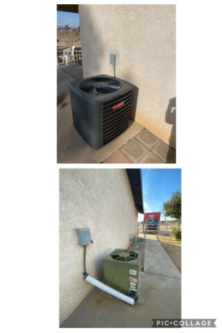 Before and after new unit installation