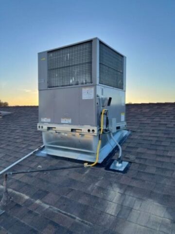 New roof unit installation