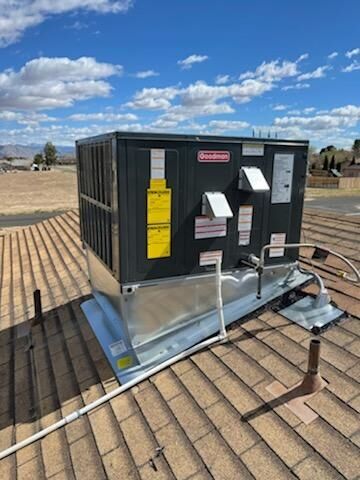 New roof unit installation